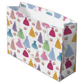 プリンセスドレスフェアリータレ小さな女の子パターン ラージペーパーバッグ (裏面アングル)