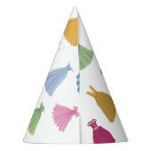 プリンセスドレスフェアリータレ小さな女の子誕生日 パーティーハット (裏面)