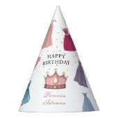 プリンセスドレスフェアリータレ小さな女の子誕生日 パーティーハット (正面)