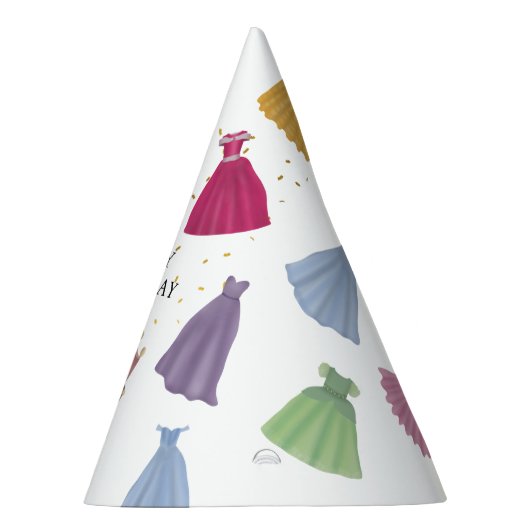 プリンセスドレスフェアリータレ小さな女の子誕生日 パーティーハット (右)