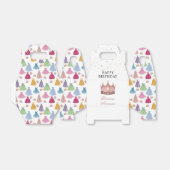 プリンセスドレスフェアリータレ小さな女の子誕生日 フェイバーボックス (折り畳みなし)