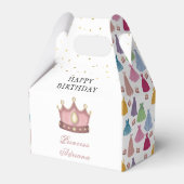 プリンセスドレスフェアリータレ小さな女の子誕生日 フェイバーボックス (正面サイド)