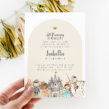 プリンセスナイト誕生日招待状