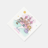 プリンセスナプキンズフェアヤブルパーティーガール誕生日 スタンダードカクテルナプキン (角)