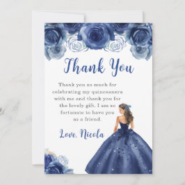 プリンセスネイビードレスキンセアニェラありがとう サンキューカード