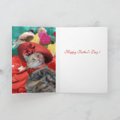 プリンセスネコとハトの父の日 カード (内部)