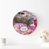 プリンセスネコのジレンマ ラージ壁時計 (ホーム)