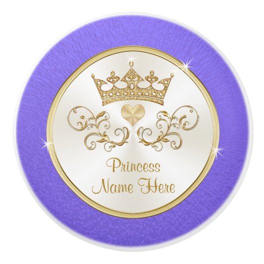 プリンセスノブテーマドベッドルーム用プリンセスノブ セラミックノブ (正面)