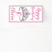 プリンセスハッピーバースデーパーティーティアラドレスアップクラウン 横断幕 (インサイチュ)