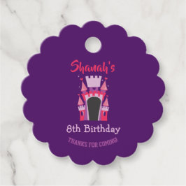 プリンセスバウンスバウンスハウスバースデーパーティー フェイバータグ