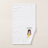 プリンセスバスタオルパーソナライズされたセット バスタオルセット (ハンドタオル)
