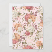 プリンセスバニーラビットパーソナライズされたバースデーパーティー 招待状 (裏面)