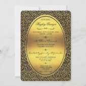 プリンセスバレリフェイクナバホイル&グリッターシャワー 招待状 (裏面)