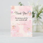 プリンセスバレリーナの誕生日 サンキューカード (スタンド正面)