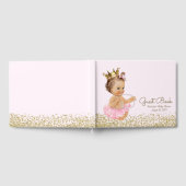 プリンセスバレリーナガールベビーシャワーゲストブック ゲストブック (全面)