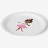 プリンセスバレリーナパーティープレート ペーパープレート (アングル)