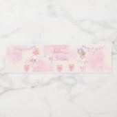 プリンセスバレリーナ誕生日 ペットボトルラベル (シングルラベル)