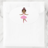 プリンセスバレリーナ 楕円形シール (バッグ)