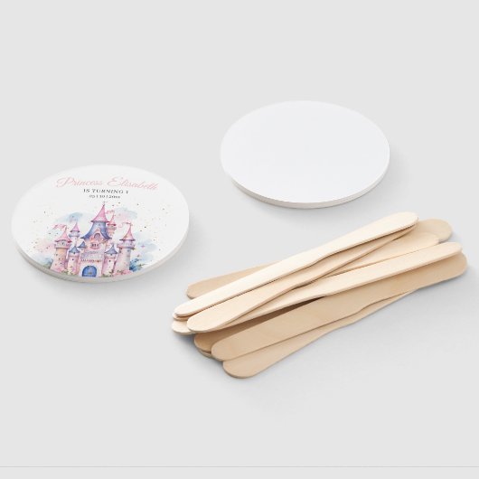 プリンセスバースデーパーティー、プリンセス城誕生日 ハンドファン (組立なし)