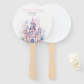 プリンセスバースデーパーティー、プリンセス城誕生日 ハンドファン (正面&裏面)