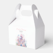 プリンセスバースデーパーティー、プリンセス城誕生日 フェイバーボックス (正面サイド)