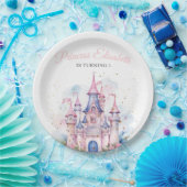 プリンセスバースデーパーティー、プリンセス城誕生日 ペーパープレート (パーティー)