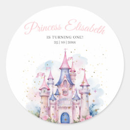 プリンセスバースデーパーティー、プリンセス城誕生日 ラウンドシール