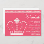 プリンセスバースデーパーティ招待状 招待状 (正面/裏面)