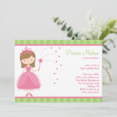 プリンセスバースデーパーティ招待状 招待状 (スタンド正面)