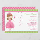 プリンセスバースデーパーティ招待状 招待状 (正面/裏面)