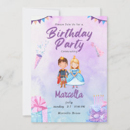 プリンセスパラダイス 王室のカラフルな祝祭 招待状