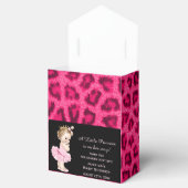 プリンセスパーソナライズされたインTutu赤ちゃんシャワーヒョウ フェイバーボックス (オープン)