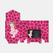 プリンセスパーソナライズされたインTutu赤ちゃんシャワーヒョウ フェイバーボックス (折り畳みなし)