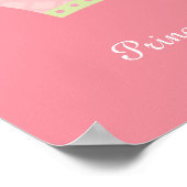 プリンセスパーソナライズされたクラウンキッズウォールアート ポスター (角)