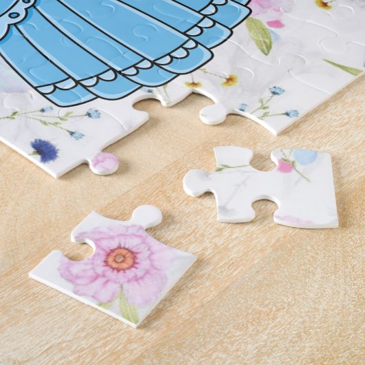 プリンセスパーソナライズされた誕生日ジグソーパズル ジグソーパズル (側面)