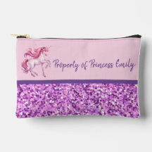プリンセスパーソナライズされた鉛筆入れアクセサリーパウチ