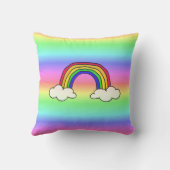 プリンセスパーソナライズされた&ユニコーンレインボーガールズ クッション (裏面)