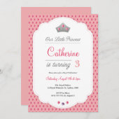 プリンセスパーティの招待状 招待状 (正面/裏面)