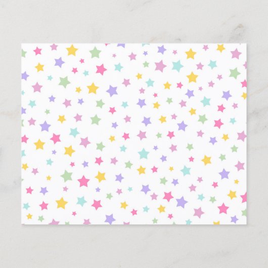 プリンセスパーティーキッド誕生日招待状 (裏面)