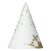 プリンセスパーティークラウンティアラパーソナライズされた誕生日 パーティーハット (左)