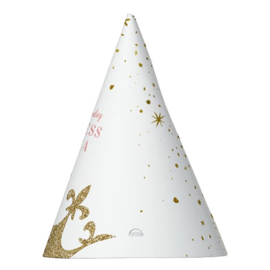 プリンセスパーティークラウンティアラパーソナライズされた誕生日 パーティーハット (右)