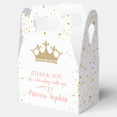 プリンセスパーティークラウンピンク金ゴールドありがとう フェイバーボックス (オープン)