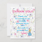 プリンセスパーティーサンキューユー王室のテーマ サンキューカード (正面)