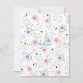 プリンセスパーティーサンキューユー王室のテーマ サンキューカード (裏面)