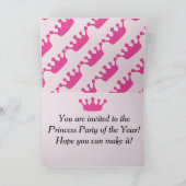 プリンセスパーティーチワワ招待状 招待状 (内部)