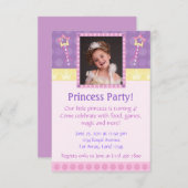 プリンセスパーティーフォト招待状 招待状 (正面/裏面)