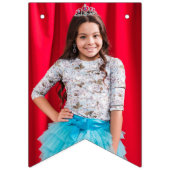 プリンセスパーティー写真ハッピーバースデー バンティングフラッグ (第1の旗)