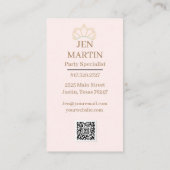 プリンセスパーティー名刺 名刺 (裏面)