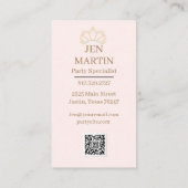 プリンセスパーティー名刺 名刺 (裏面)