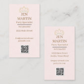 プリンセスパーティー名刺 名刺 (正面/裏面)